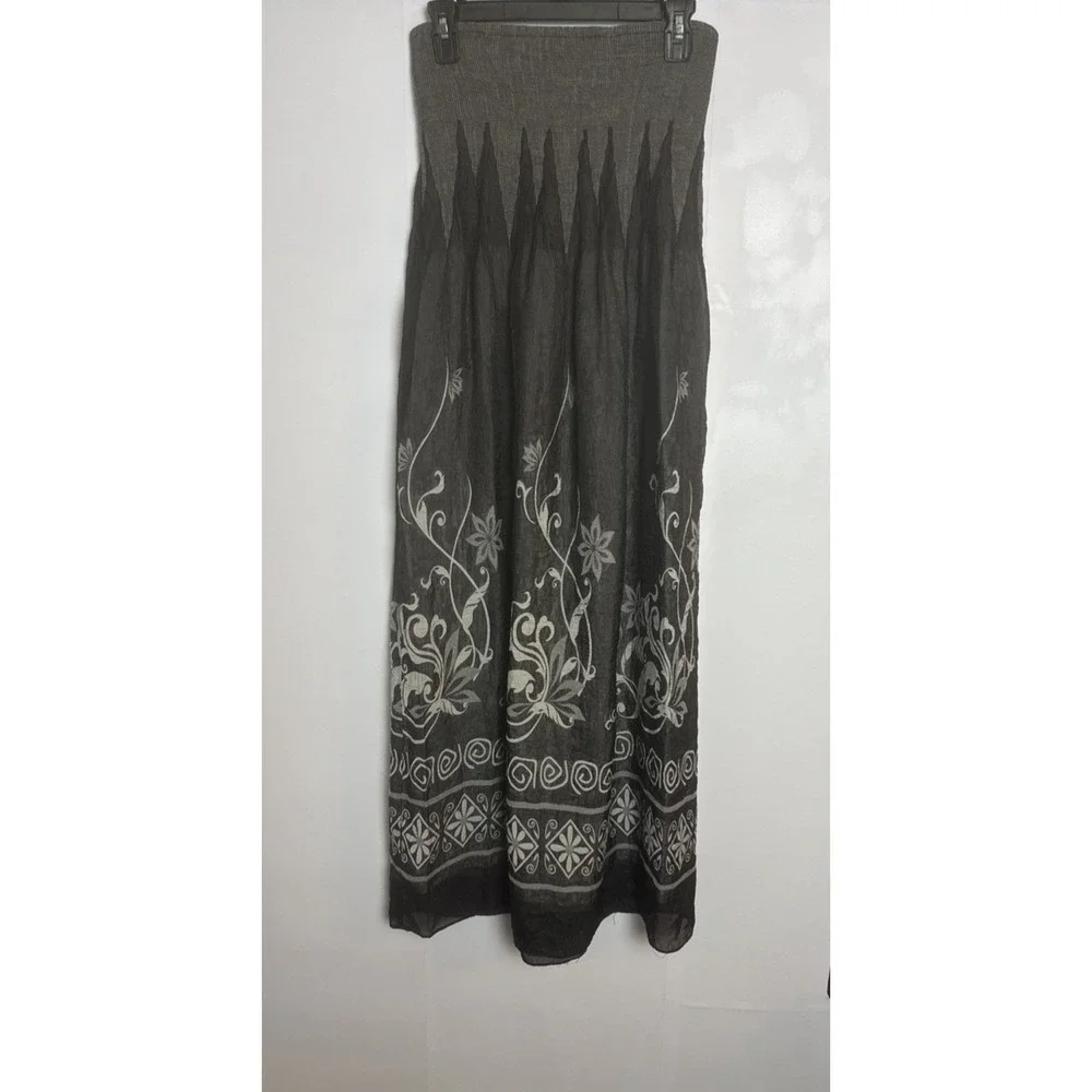 Anthropologie Lapis Convertible Maxi Skirt Tube Dress Witchy Fairy Grunge Whimsy - Picture 2 of 9